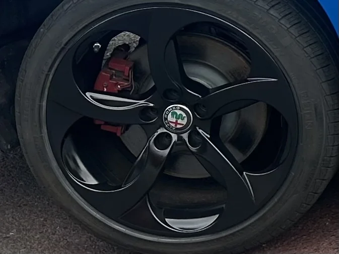 Alfa Romeo wheel after repair