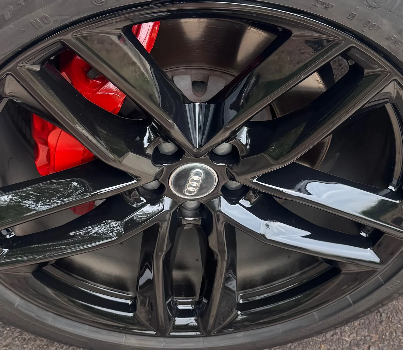 Audi wheel after repair